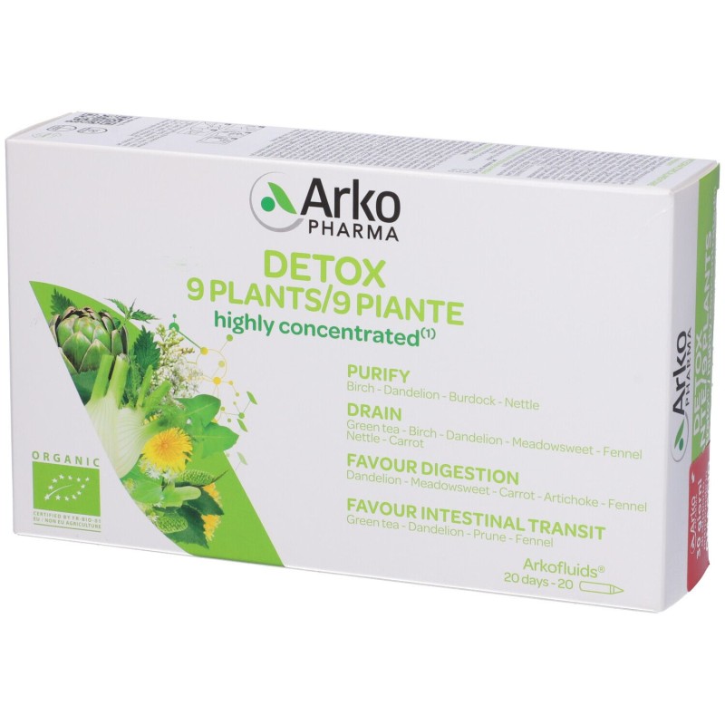 Pack ufficiale del prodotto Arkofluidi Ultra Suoni Detox Bio per Depurazione 20 Fiale Pack ufficiale del prodotto Arkofluidi Ultra Suoni Detox Bio per Depurazione 20 Fiale