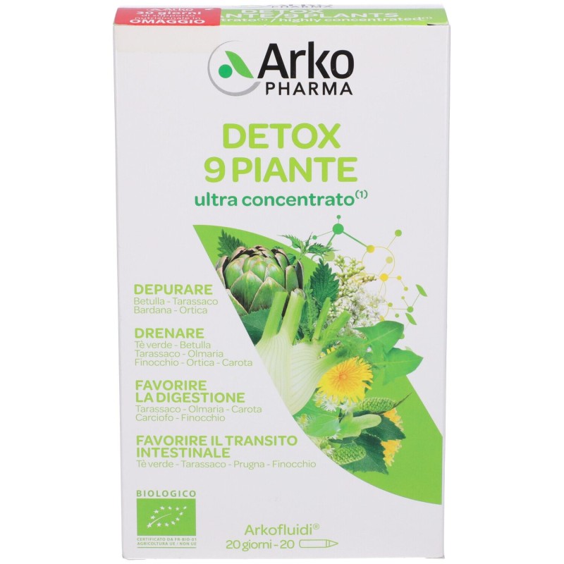 Scatola integra del prodotto Arkofluidi Ultra Suoni Detox Bio per Depurazione 20 Fiale Scatola integra del prodotto Arkofluidi Ultra Suoni Detox Bio per Depurazione 20 Fiale