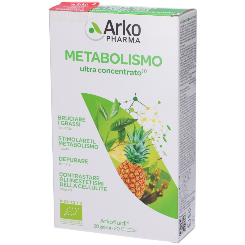 Immagine reale di Arkofluidi Metabolismo Bio per Supporto Metabolismo 20 Fiale Immagine reale di Arkofluidi Metabolismo Bio per Supporto Metabolismo 20 Fiale