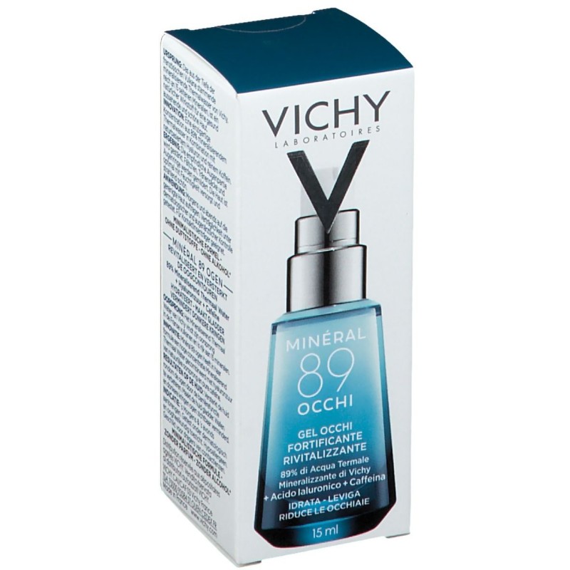 Presentazione grafica di Vichy Mineral 89 Contorno Occhi Fortificante Gel 15ml Presentazione grafica di Vichy Mineral 89 Contorno Occhi Fortificante Gel 15ml
