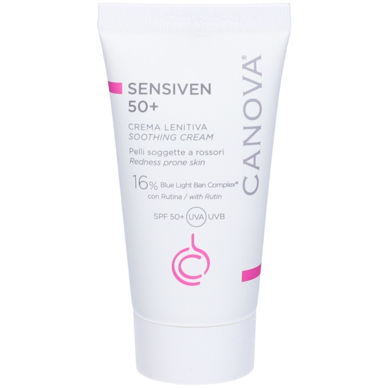 Packaging del prodotto Sensiven 50+ per Pelle con Couperose 50ml