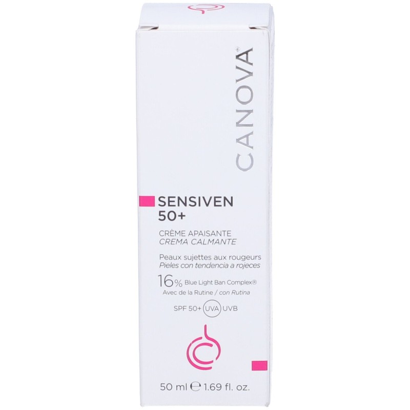 Packaging integro del prodotto Sensiven 50+ per Pelle con Couperose 50ml