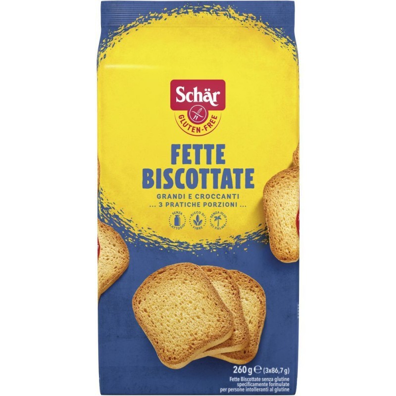 Pack ufficiale del prodotto Schar Fette Biscottate Senza Glutine 260g