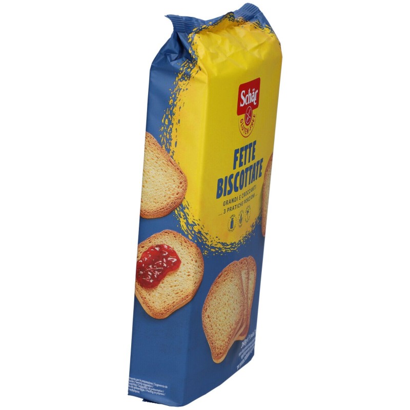 Scatola integra del prodotto Schar Fette Biscottate Senza Glutine 260g