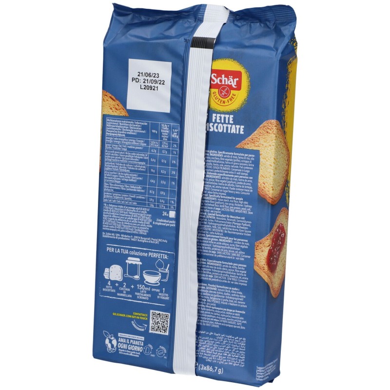 Foto esplicativa di Schar Fette Biscottate Senza Glutine 260g