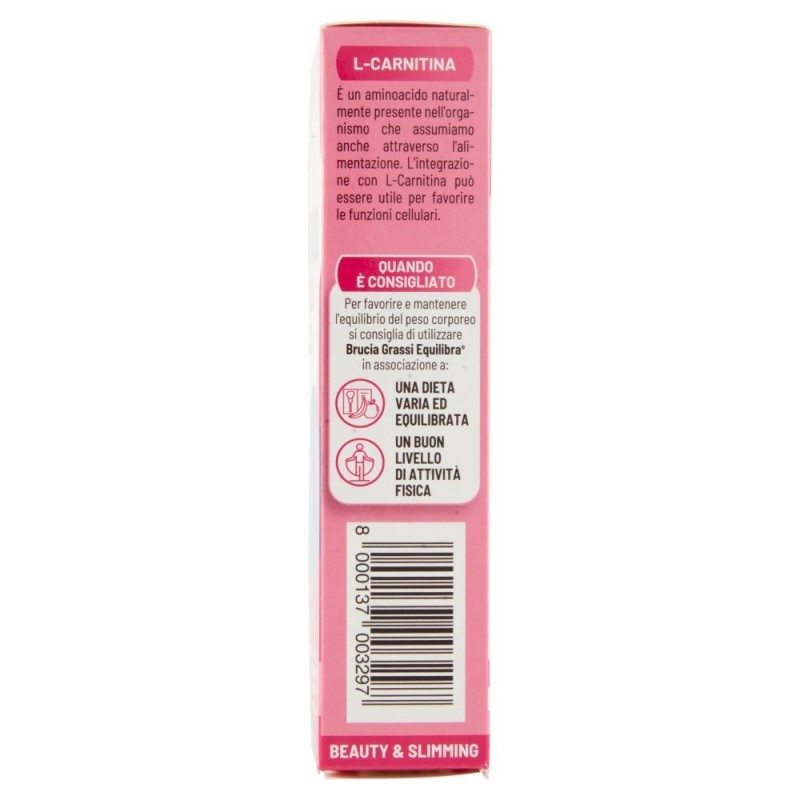 Primo piano di Equilibra Brucia Grassi Integratore Perdita Peso 40 Compresse Primo piano di Equilibra Brucia Grassi Integratore Perdita Peso 40 Compresse