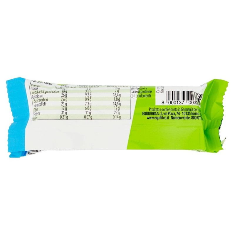 Confezione sigillata di Equilibra Protein 31% Low Sugar Barretta Proteica Choco Brownie 35g 1 Pezzo