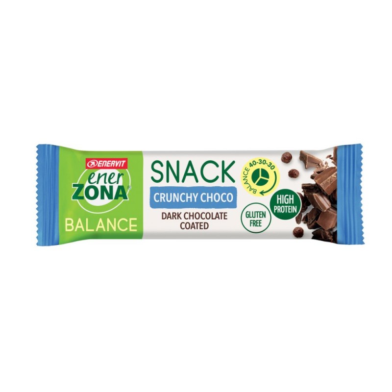 Pack ufficiale del prodotto Enerzona Snack Crunchy Choco 1 Barretta Proteica 33g Pack ufficiale del prodotto Enerzona Snack Crunchy Choco 1 Barretta Proteica 33g