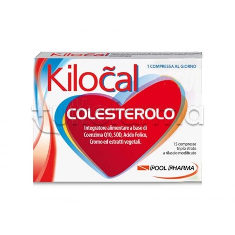 PoolPharma Kilocal Colesterolo Integratore Alimentare 30 Compresse