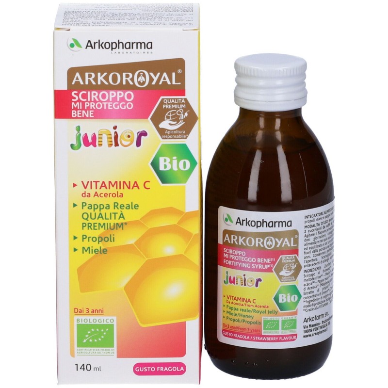 Pack ufficiale del prodotto Arkoroyal Concentrato Fluido Bio Integratore Ricostituente per Bambini 150ml Pack ufficiale del prodotto Arkoroyal Concentrato Fluido Bio Integratore Ricostituente per Bambini 150ml