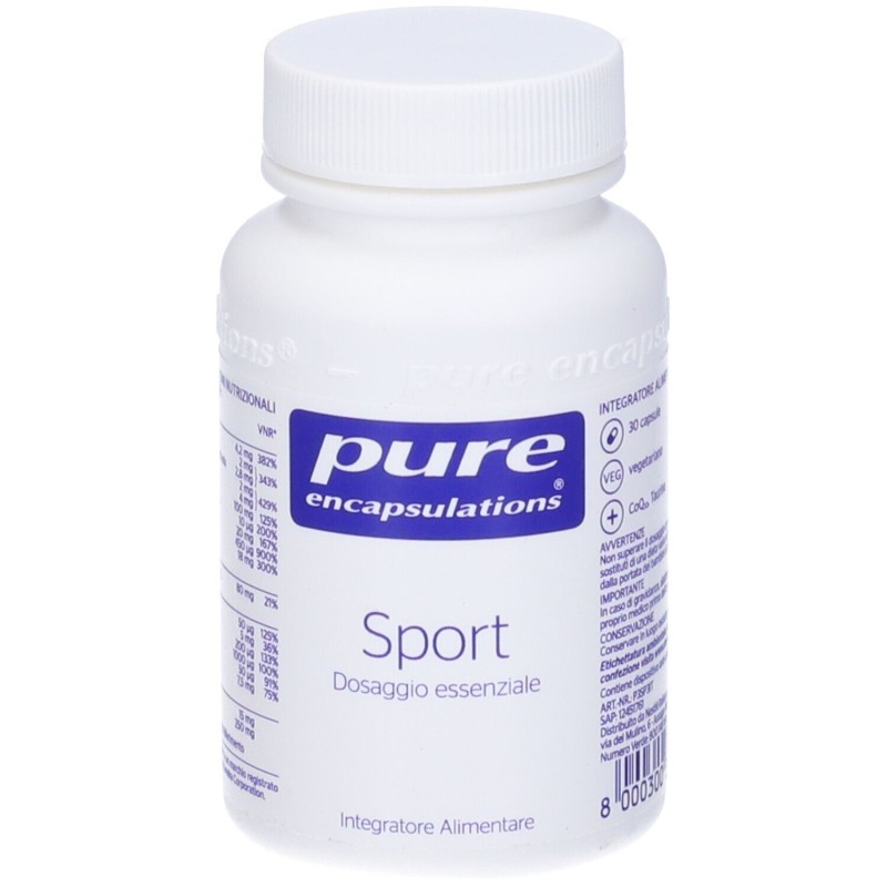 Packaging del prodotto Pure Encapsulations Sport 30 Capsule Packaging del prodotto Pure Encapsulations Sport 30 Capsule