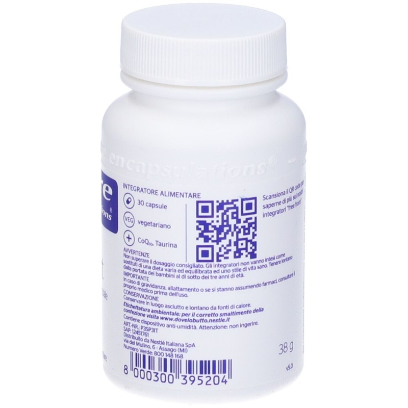 Confezione commerciale diPure Encapsulations Sport 30 Capsule Confezione commerciale diPure Encapsulations Sport 30 Capsule