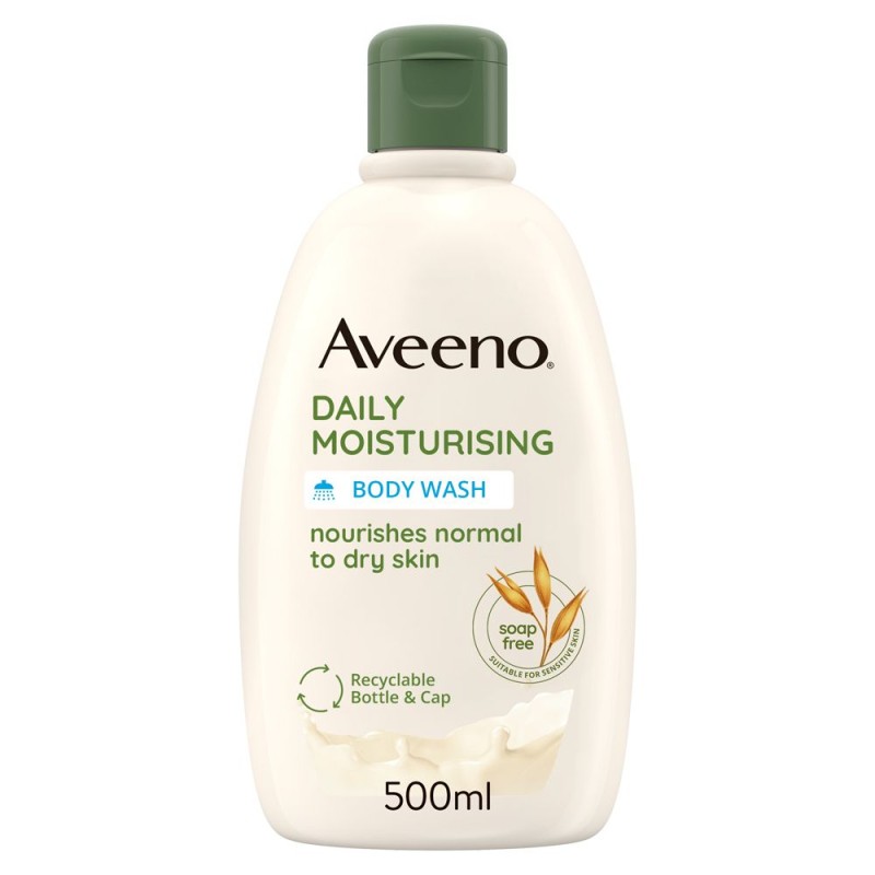 Immagine reale di Aveeno Bagnodoccia Corpo Idratante Pelle Normale e Secca 500ml Immagine reale di Aveeno Bagnodoccia Corpo Idratante Pelle Normale e Secca 500ml
