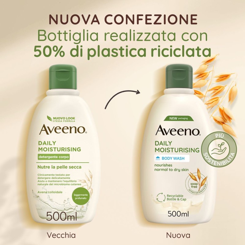 Confezione sigillata di Aveeno Bagnodoccia Corpo Idratante Pelle Normale e Secca 500ml Confezione sigillata di Aveeno Bagnodoccia Corpo Idratante Pelle Normale e Secca 500ml
