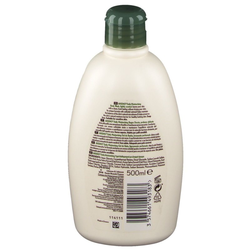 Foto esplicativa di Aveeno Bagnodoccia Corpo Idratante Pelle Normale e Secca 500ml Foto esplicativa di Aveeno Bagnodoccia Corpo Idratante Pelle Normale e Secca 500ml