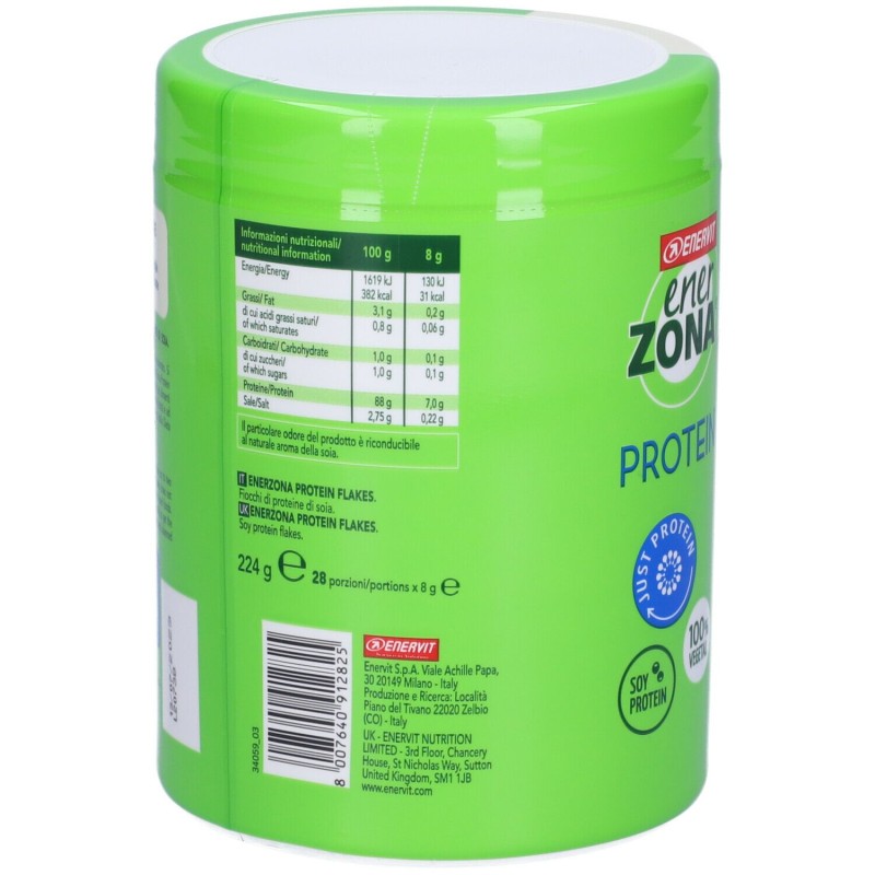Dettaglio del packaging di Enerzona Protein Flakes per Colazione Nutriente 224g Dettaglio del packaging di Enerzona Protein Flakes per Colazione Nutriente 224g