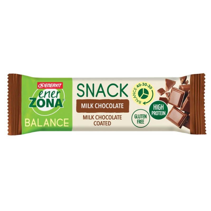 Packaging integro del prodotto Enerzona Snack Milk Choco per Alimentazione Equilibrata Barretta da 33 g Packaging integro del prodotto Enerzona Snack Milk Choco per Alimentazione Equilibrata Barretta da 33 g