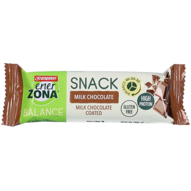 Foto ravvicinata di Enerzona Snack Milk Choco per Alimentazione Equilibrata Barretta da 33 g Foto ravvicinata di Enerzona Snack Milk Choco per Alimentazione Equilibrata Barretta da 33 g