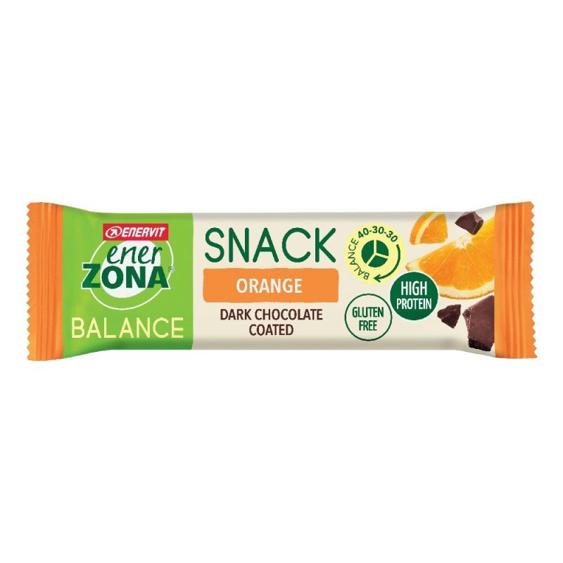 Foto illustrativa del packaging di Enervit Enerzona Snack Orange Barretta Energetica 33g Foto illustrativa del packaging di Enervit Enerzona Snack Orange Barretta Energetica 33g