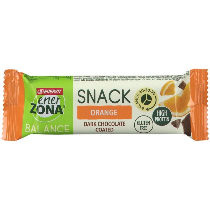 Immagine reale di Enervit Enerzona Snack Orange Barretta Energetica 33g Immagine reale di Enervit Enerzona Snack Orange Barretta Energetica 33g