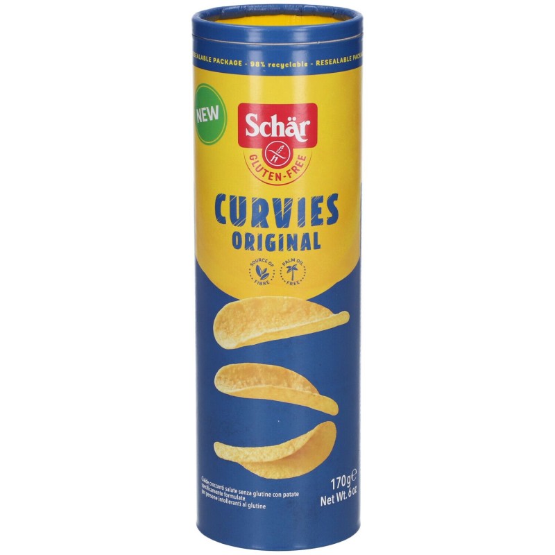 Aspetto del prodotto Schar Curvies Original Patatine Senza Glutine Gusto Classico 170gr