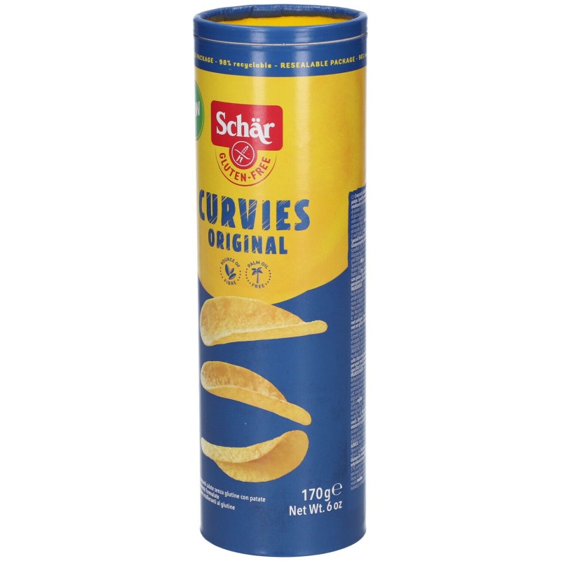 Visualizzazione chiara di Schar Curvies Original Patatine Senza Glutine Gusto Classico 170gr