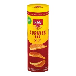 Packaging del prodotto Schar Curvies BBQ Patatine Senza Glutine Gusto Barbecue 170gr Packaging del prodotto Schar Curvies BBQ Patatine Senza Glutine Gusto Barbecue 170gr