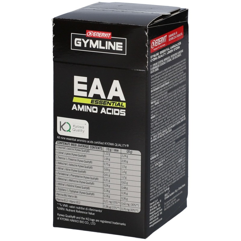 Confezione sigillata di Enervit Gymlime EAA Essent Aminoa per Crescita Muscolare 10 Bustine da 10 g Confezione sigillata di Enervit Gymlime EAA Essent Aminoa per Crescita Muscolare 10 Bustine da 10 g