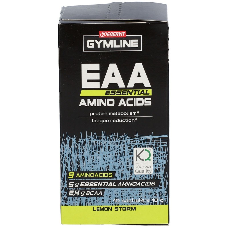Pack ufficiale del prodotto Enervit Gymlime EAA Essent Aminoa per Crescita Muscolare 10 Bustine da 10 g Pack ufficiale del prodotto Enervit Gymlime EAA Essent Aminoa per Crescita Muscolare 10 Bustine da 10 g
