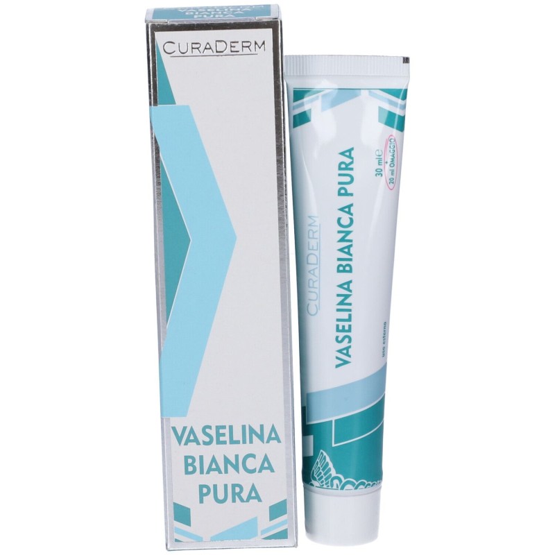 Scatola originale del prodotto Curaderm Vaselina Bianca 30ml Scatola originale del prodotto Curaderm Vaselina Bianca 30ml