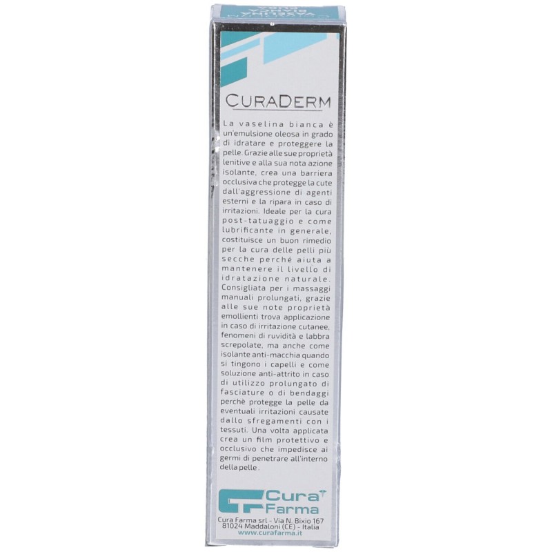 Confezione commerciale diCuraderm Vaselina Bianca 30ml Confezione commerciale diCuraderm Vaselina Bianca 30ml