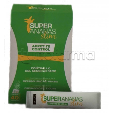 Zuccari Super Ananas Slim Appetite Control Integratore Alimentare 40 Stickpack