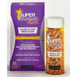 Zuccari Super Ananas Slim Carb & Fat Reducer Integratore 80 Capsule Zuccari Super Ananas Slim Carb & Fat Reducer Integratore 80 Capsule