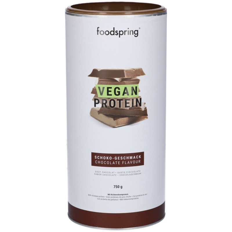 Visualizzazione chiara di Foodspring Vegan Protein Cioccolato per Massa Muscolare 750g Visualizzazione chiara di Foodspring Vegan Protein Cioccolato per Massa Muscolare 750g