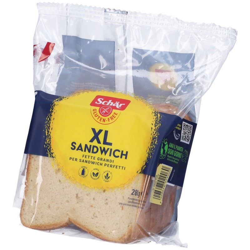 Vista del prodotto Schär XL Sandwich Pane Bianco Senza Lattosio per Intolleranze 280 g Vista del prodotto Schär XL Sandwich Pane Bianco Senza Lattosio per Intolleranze 280 g