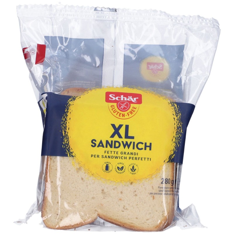 Aspetto del prodotto Schär XL Sandwich Pane Bianco Senza Lattosio per Intolleranze 280 g Aspetto del prodotto Schär XL Sandwich Pane Bianco Senza Lattosio per Intolleranze 280 g