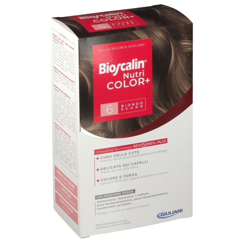 Aspetto del prodotto Bioscalin Nutricolor+ Tinta per Capelli Delicata 6 Biondo Scuro Aspetto del prodotto Bioscalin Nutricolor+ Tinta per Capelli Delicata 6 Biondo Scuro