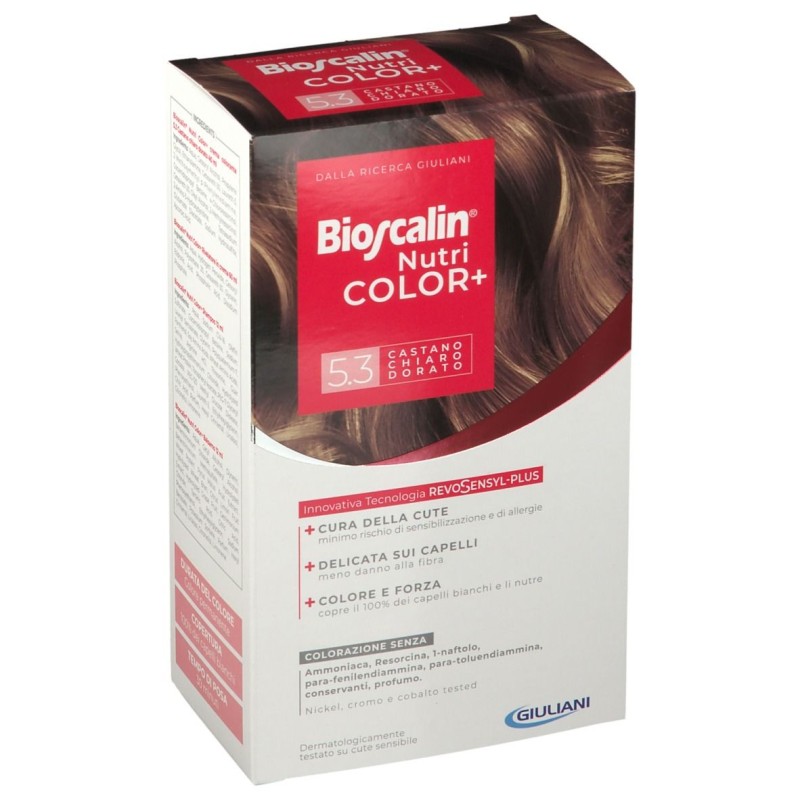 Foto ravvicinata di Bioscalin Nutricolor+ Tinta per Capelli Delicata 5.3 Castano Chiaro Dorato Foto ravvicinata di Bioscalin Nutricolor+ Tinta per Capelli Delicata 5.3 Castano Chiaro Dorato