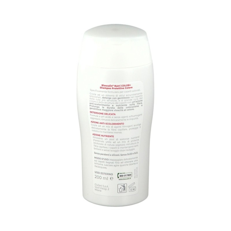 Confezione sigillata di Bioscalin Nutri Color+ Shampoo Protettivo 200ml Confezione sigillata di Bioscalin Nutri Color+ Shampoo Protettivo 200ml