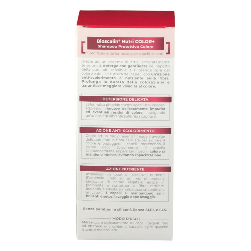 Foto esplicativa di Bioscalin Nutri Color+ Shampoo Protettivo 200ml Foto esplicativa di Bioscalin Nutri Color+ Shampoo Protettivo 200ml