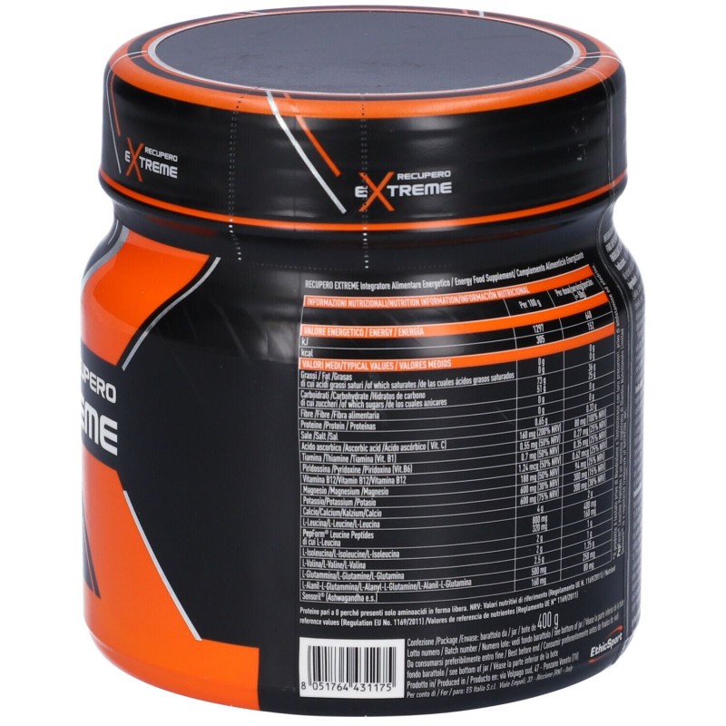 Foto ravvicinata di Ethicsport Recupero Extreme 400 G Foto ravvicinata di Ethicsport Recupero Extreme 400 G