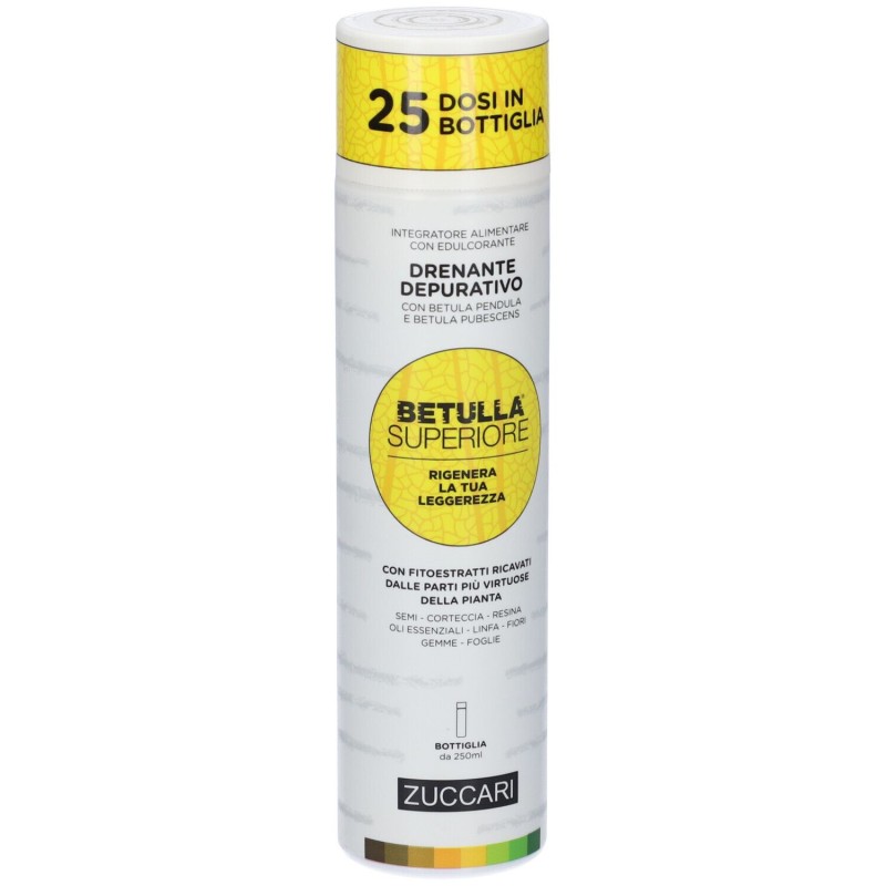 Packaging integro del prodotto Zuccari Betulla Superiore Integratore per Vie Urinarie 250ml Packaging integro del prodotto Zuccari Betulla Superiore Integratore per Vie Urinarie 250ml