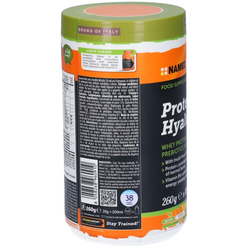Visualizzazione chiara di Named Sport Protein'n Hyaluronic Integratore per Ossa, Articolazioni e Muscoli 260g Visualizzazione chiara di Named Sport Protein'n Hyaluronic Integratore per Ossa, Articolazioni e Muscoli 260g