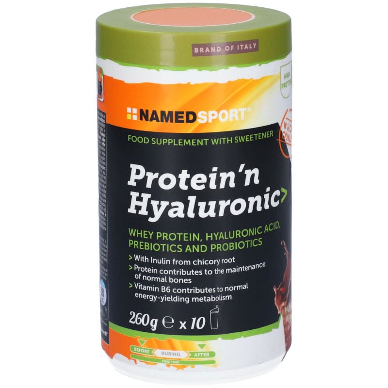 Packaging integro del prodotto Named Sport Protein'n Hyaluronic Integratore per Ossa, Articolazioni e Muscoli 260g Packaging integro del prodotto Named Sport Protein'n Hyaluronic Integratore per Ossa, Articolazioni e Muscoli 260g