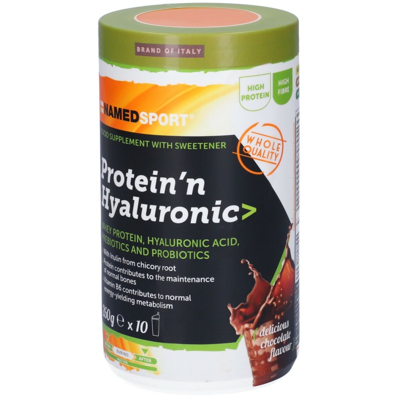 Foto ravvicinata di Named Sport Protein'n Hyaluronic Integratore per Ossa, Articolazioni e Muscoli 260g Foto ravvicinata di Named Sport Protein'n Hyaluronic Integratore per Ossa, Articolazioni e Muscoli 260g