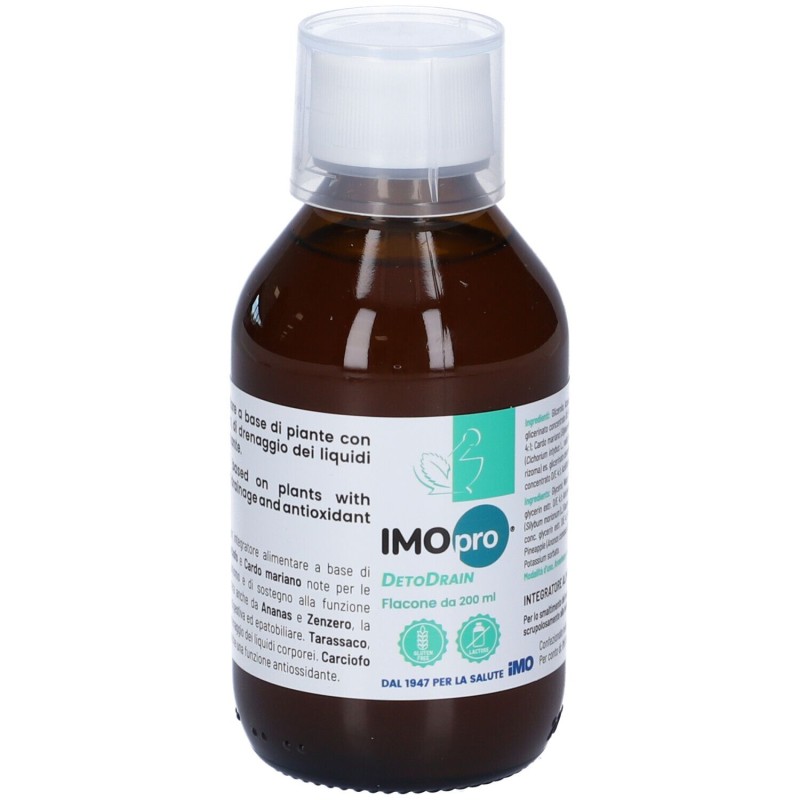 Aspetto del prodotto IMOpro Detodrain Integratore per Drenaggio Corporeo 200ml Aspetto del prodotto IMOpro Detodrain Integratore per Drenaggio Corporeo 200ml