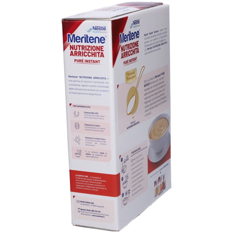 Vista del prodotto Meritene Purè Instant Vitello con Verdure per Difficoltà di Masticazione 1 kg