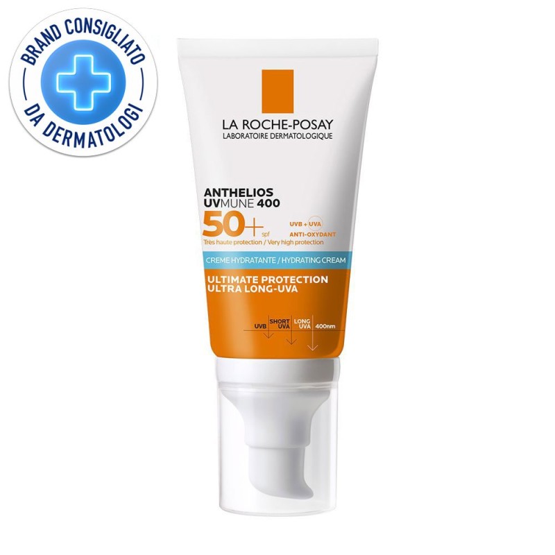 Foto ravvicinata di La Roche Posay Anthelios UVmune 400 Crema Solare Viso SPF50+ 50ml Foto ravvicinata di La Roche Posay Anthelios UVmune 400 Crema Solare Viso SPF50+ 50ml