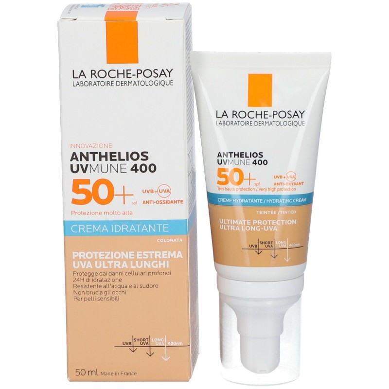 Confezione sigillata di La Roche Posay Anthelios UVMune 400 Crema Solare Idratante SPF50+ 50ml Confezione sigillata di La Roche Posay Anthelios UVMune 400 Crema Solare Idratante SPF50+ 50ml