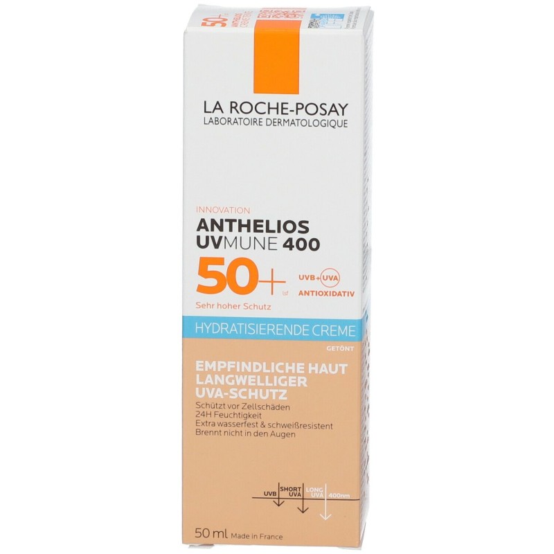 Scatola integra del prodotto La Roche Posay Anthelios UVMune 400 Crema Solare Idratante SPF50+ 50ml Scatola integra del prodotto La Roche Posay Anthelios UVMune 400 Crema Solare Idratante SPF50+ 50ml